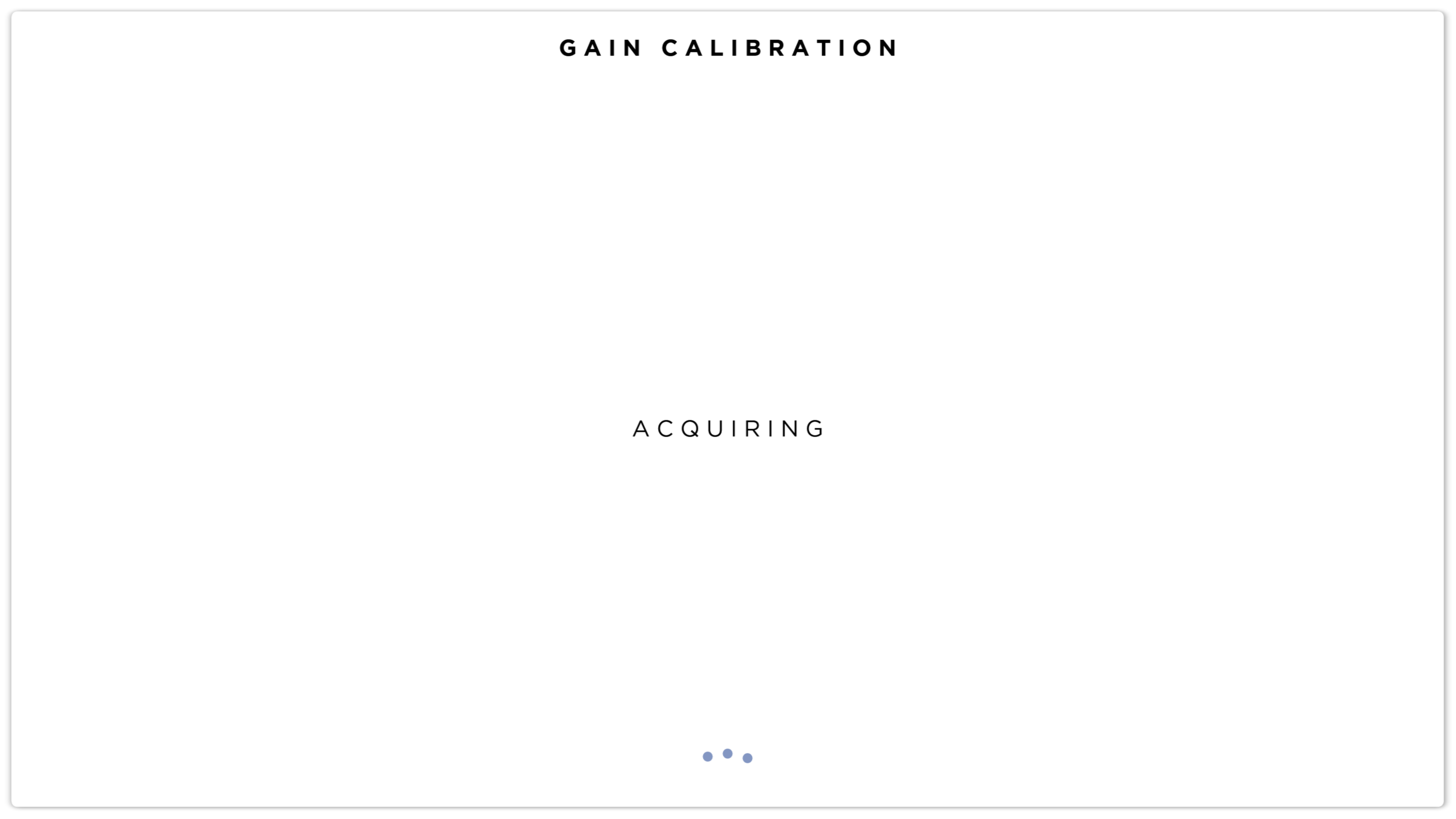 Calibration Acquiring Image