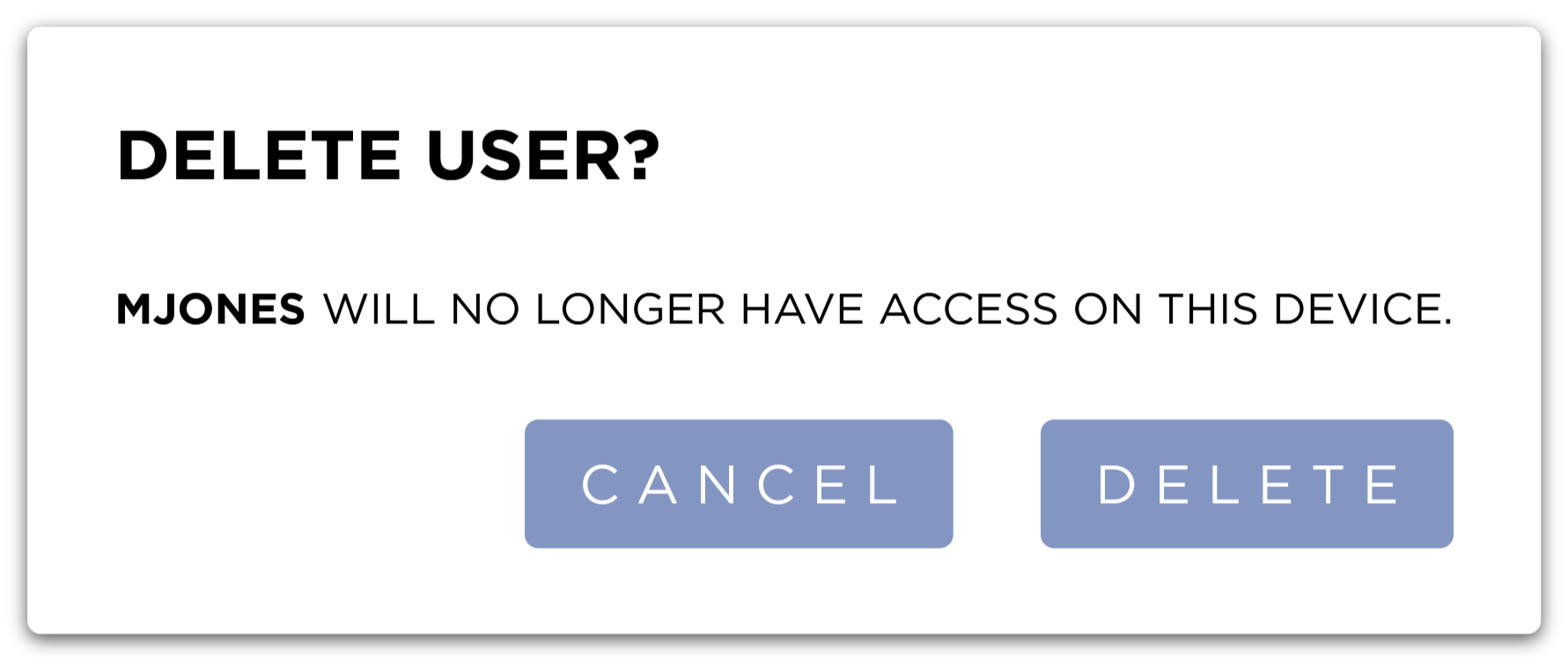 Delete User