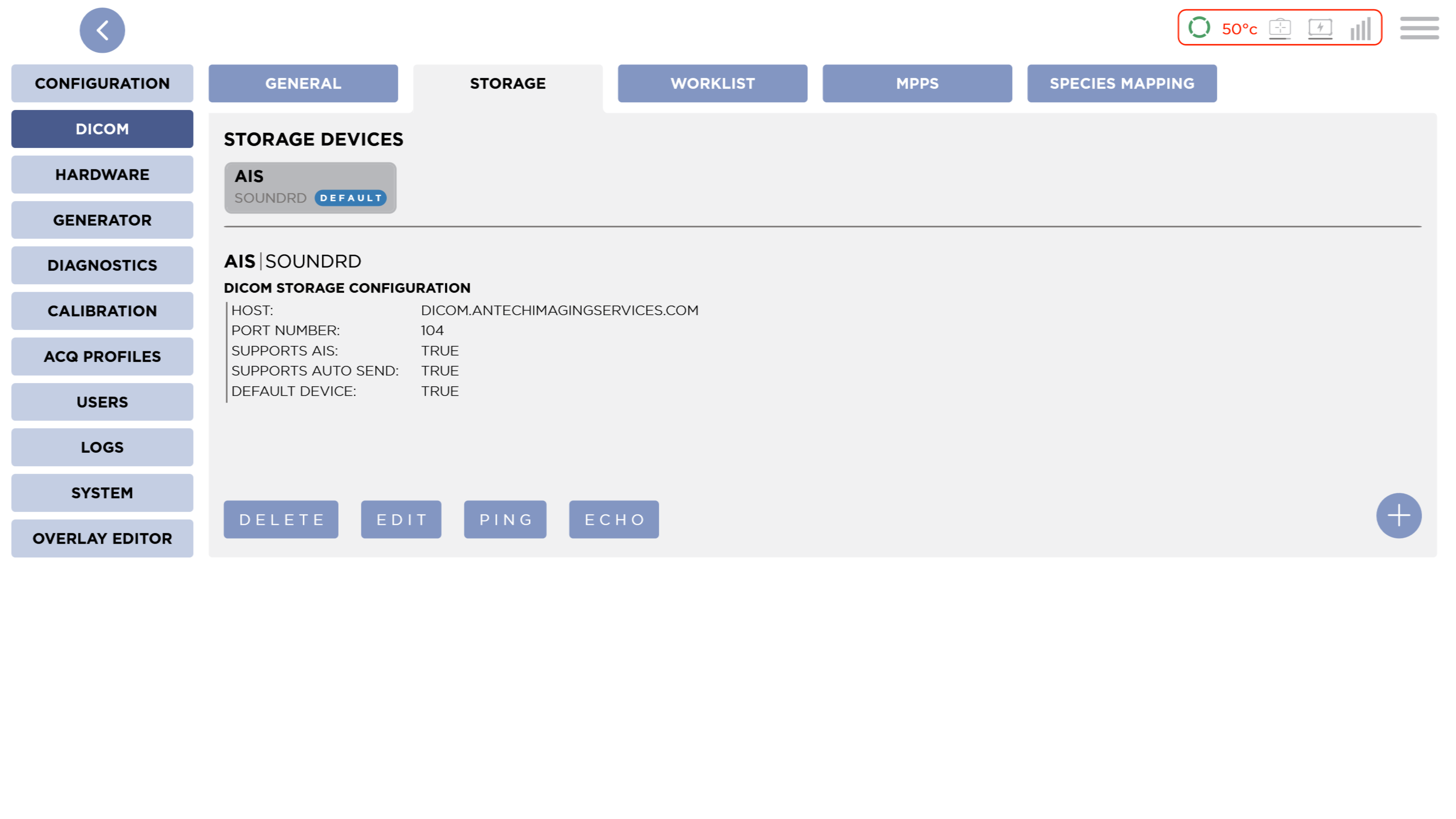 DICOM Storage