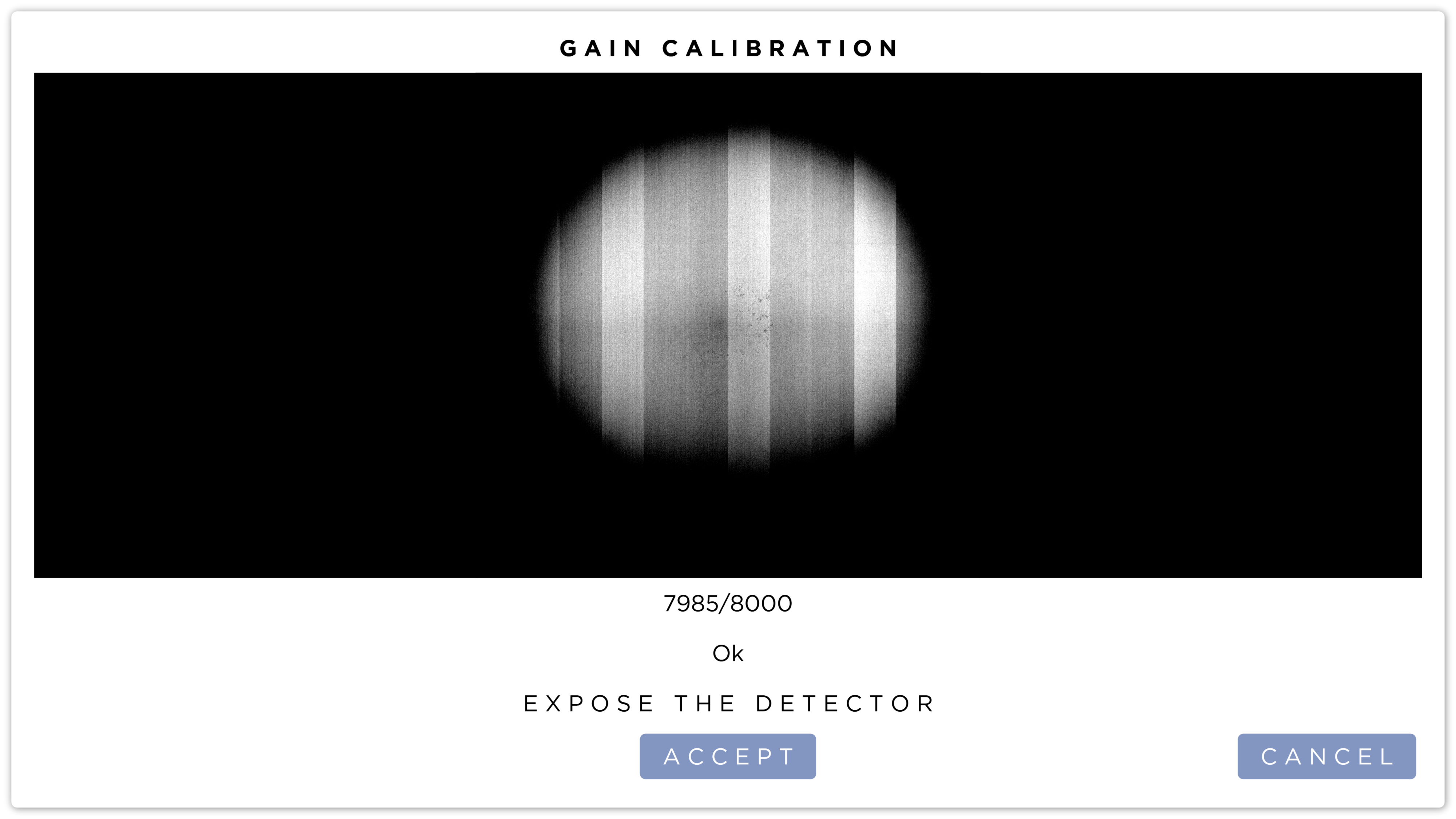 Calibration Dose Test Result