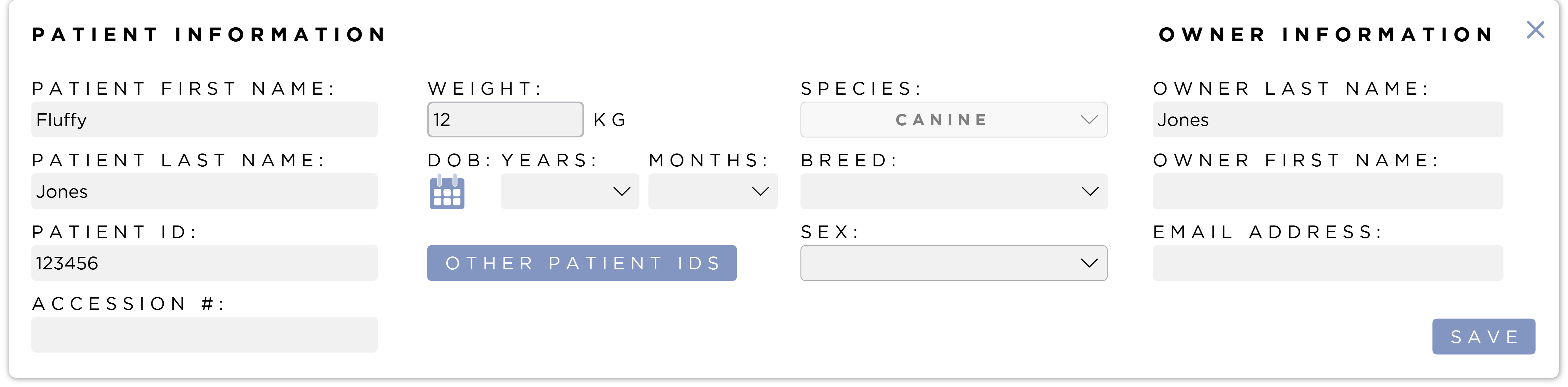 Edit Patient Form