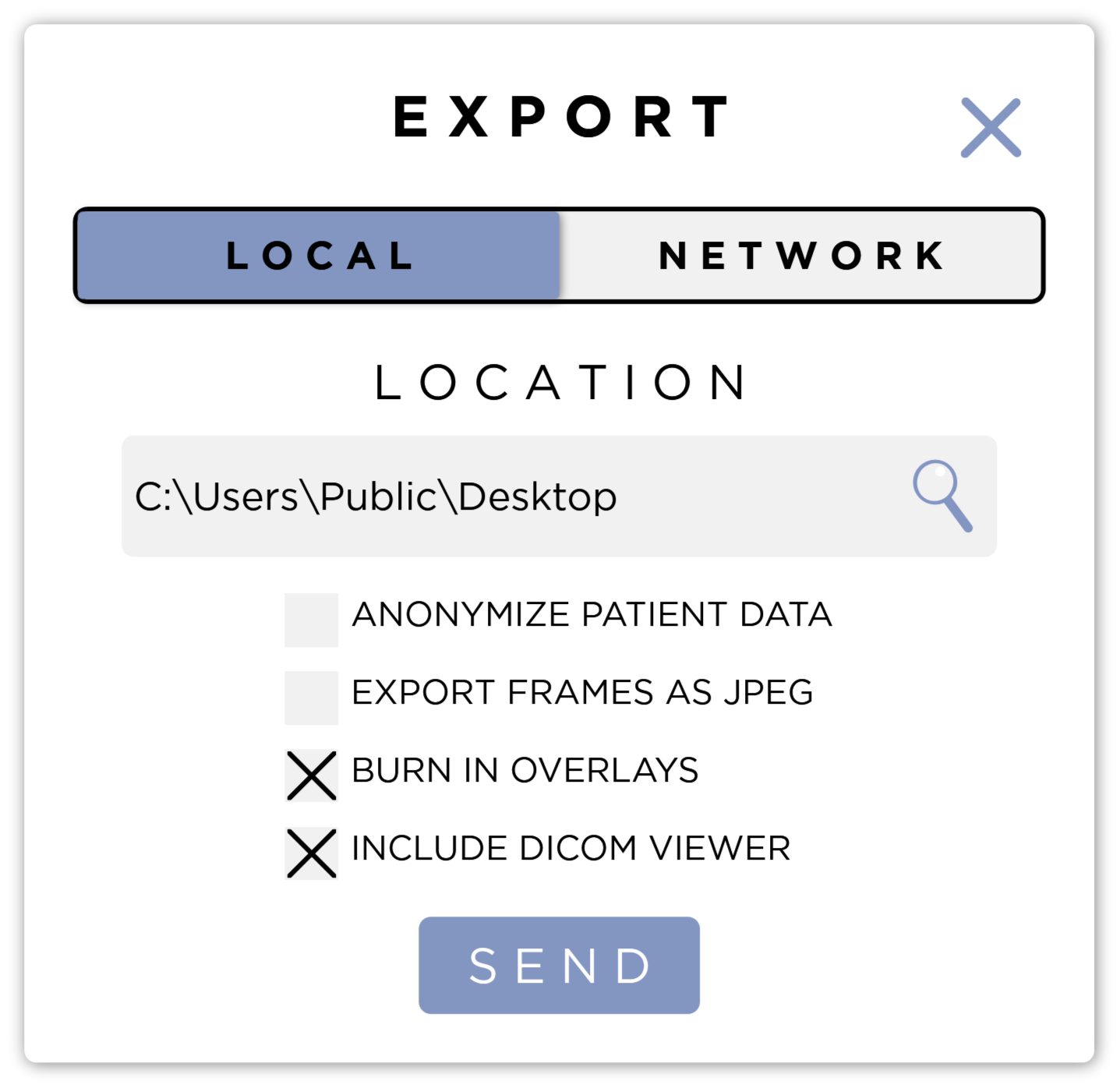 Export Form - Local