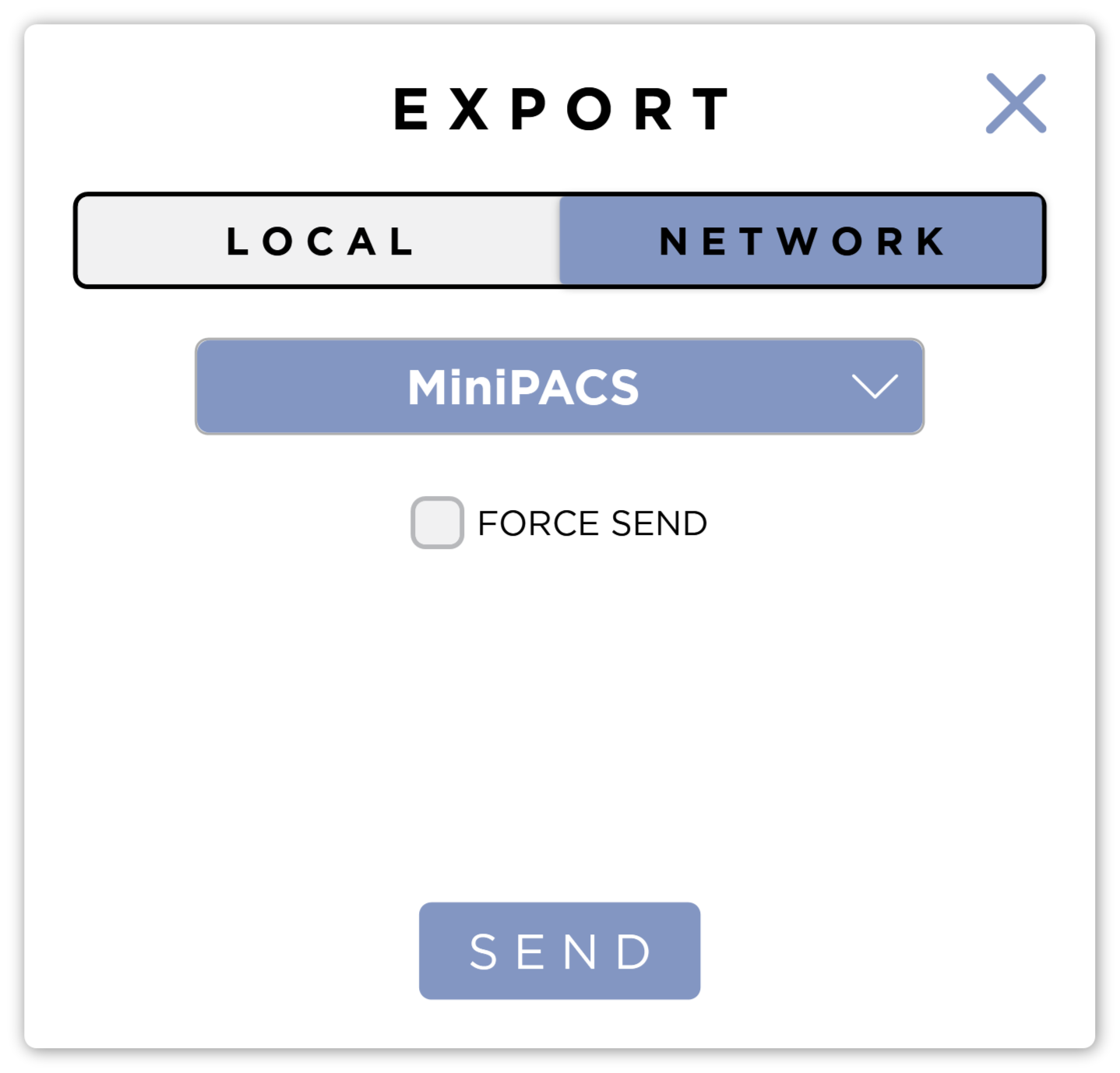 Export Form - Network