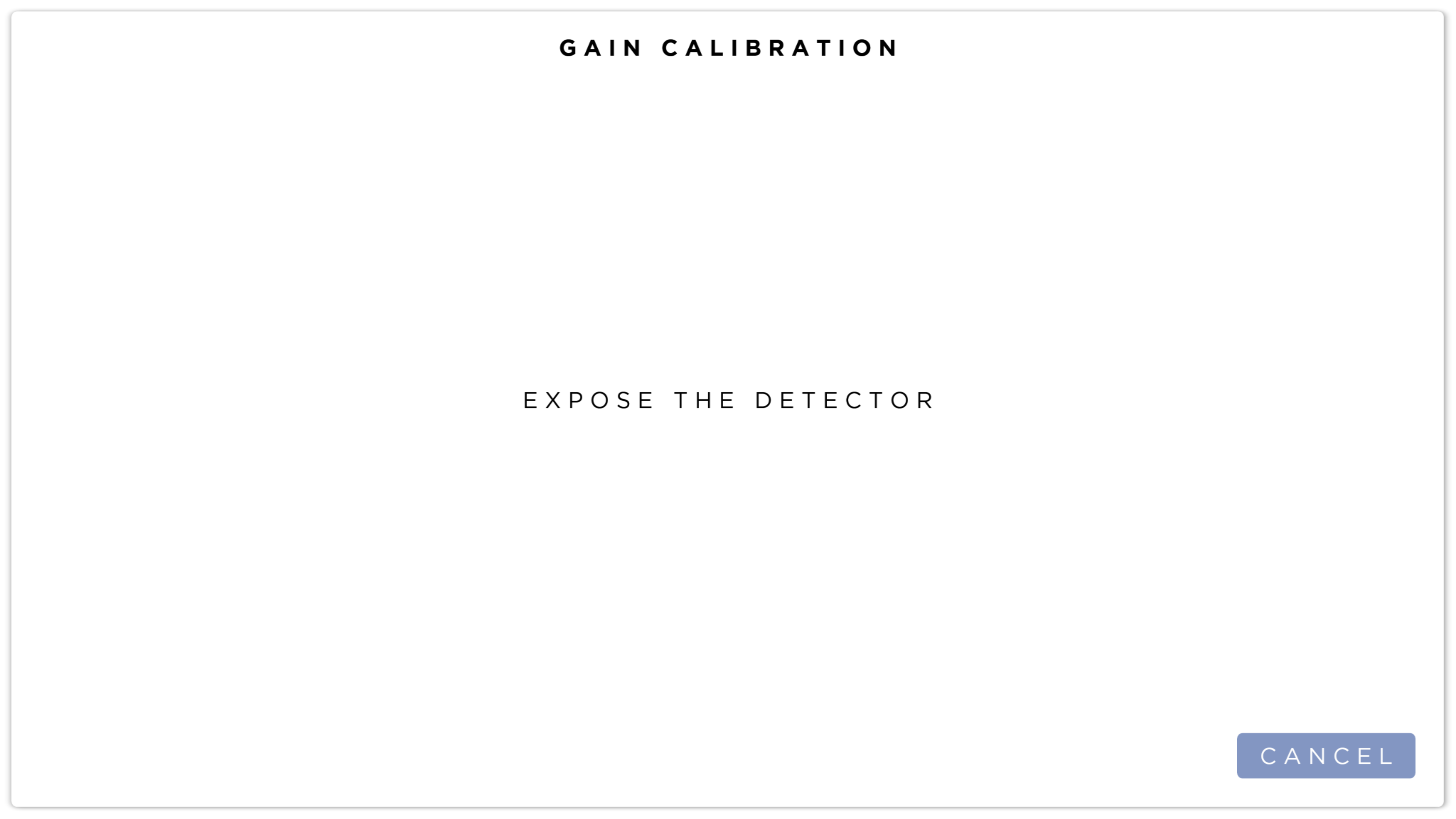 Calibration Expose Detector