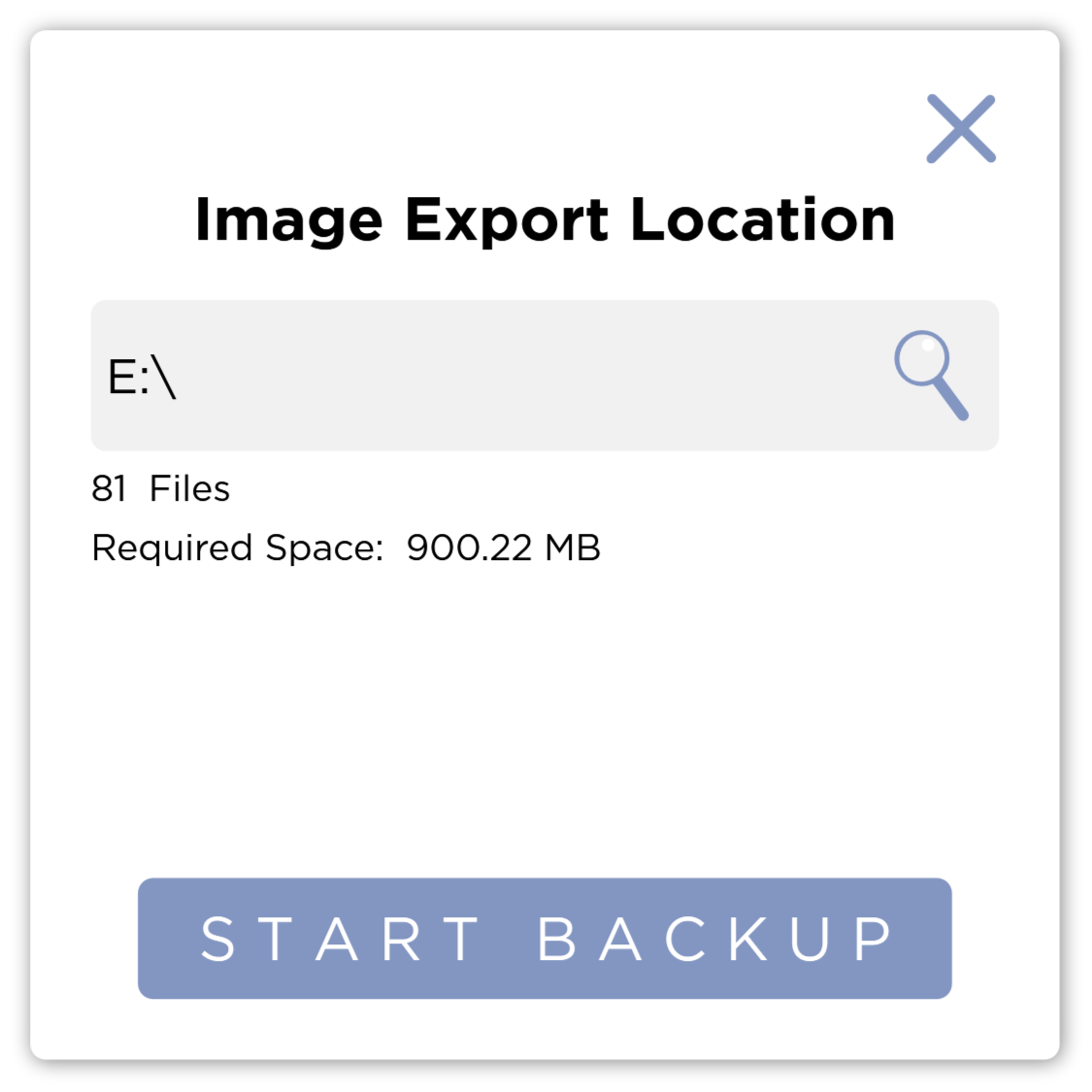Image Export Location