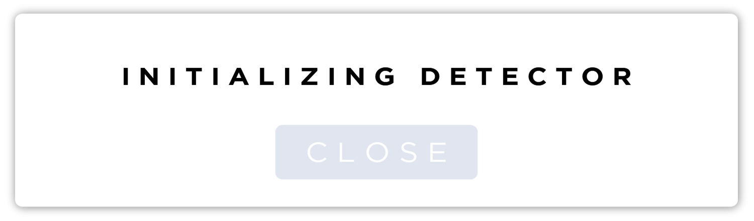 Initializing Detector