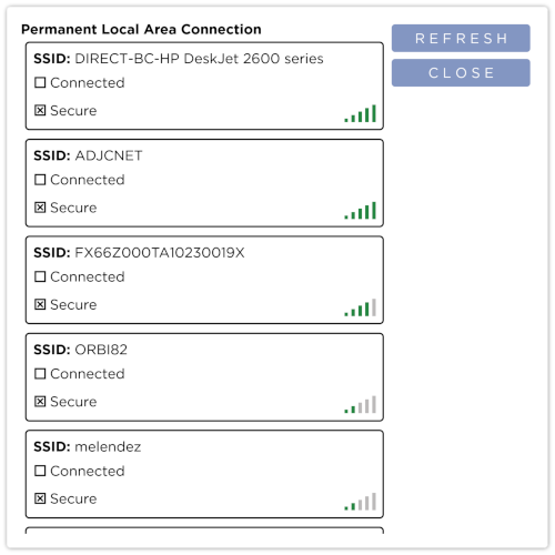 Connect Dialog