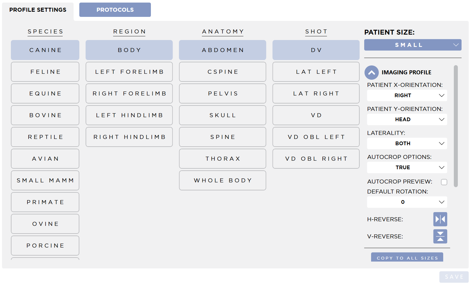 Profile Settings