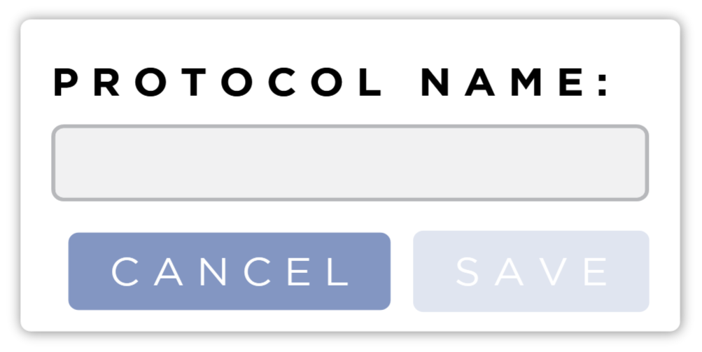 Save Protocol Form