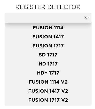 Detector Selection