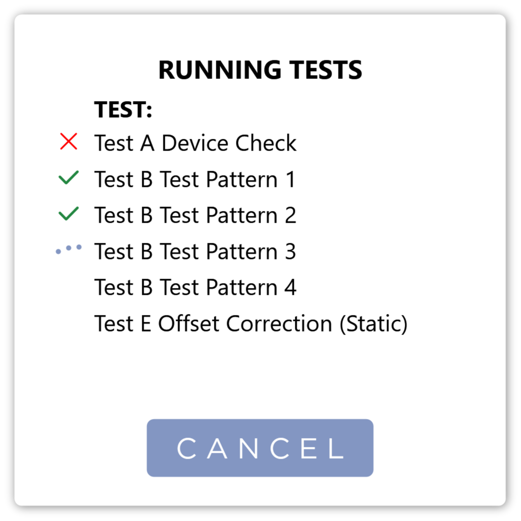 Self Test Running