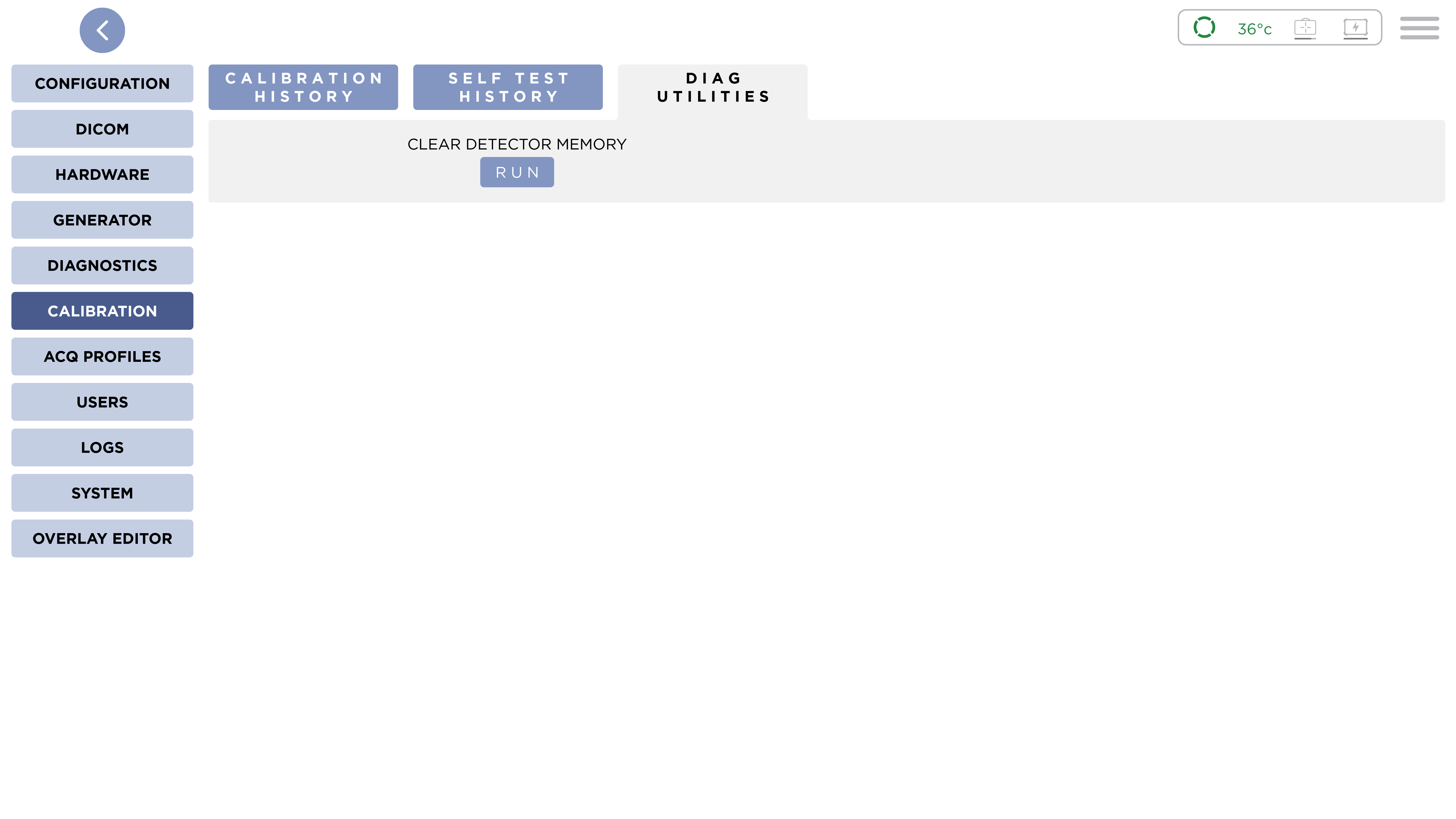 Diagnostic Utilities Tab