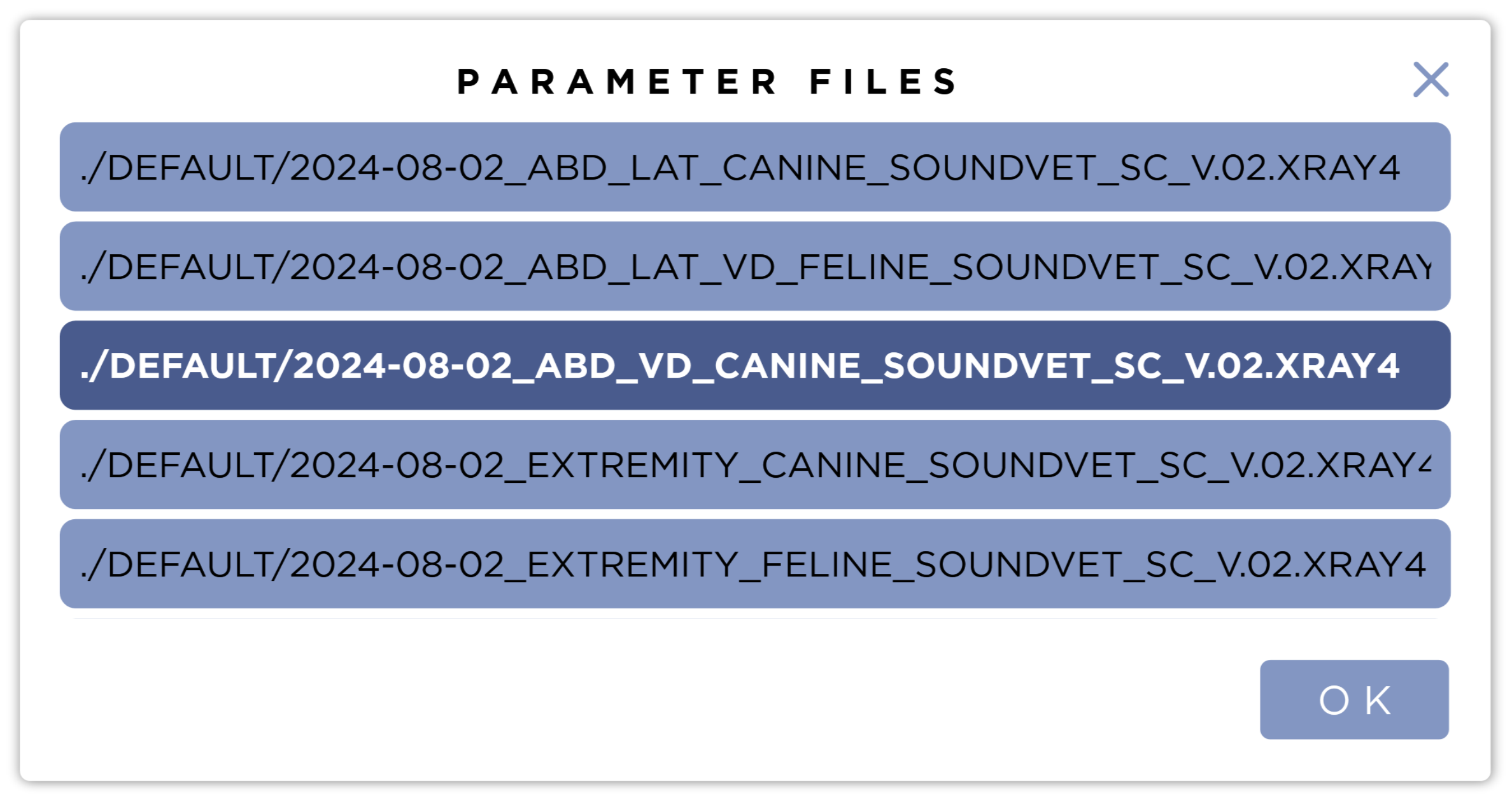 Parameter File Picker