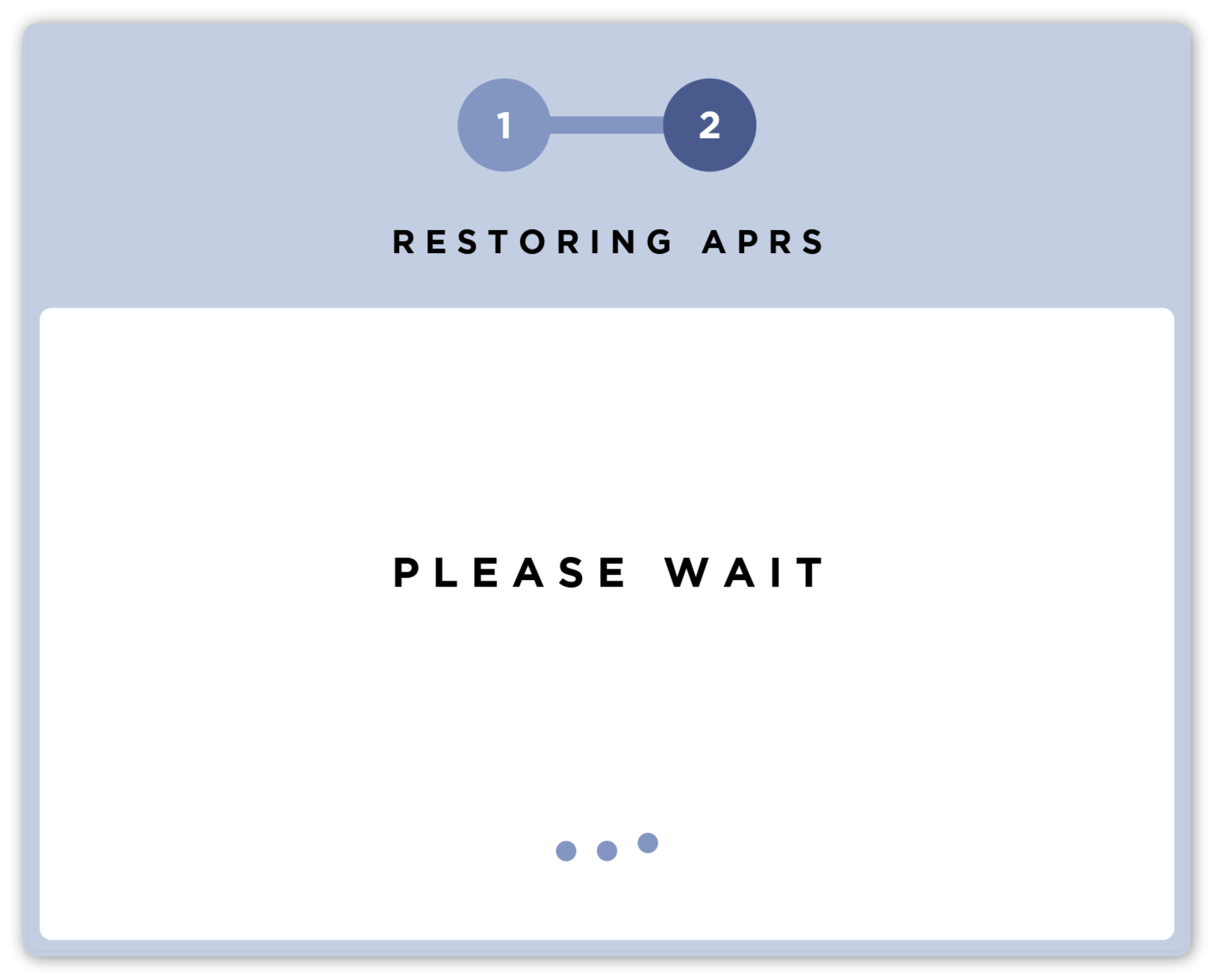 Restoring