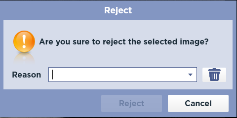 Reject Dialog