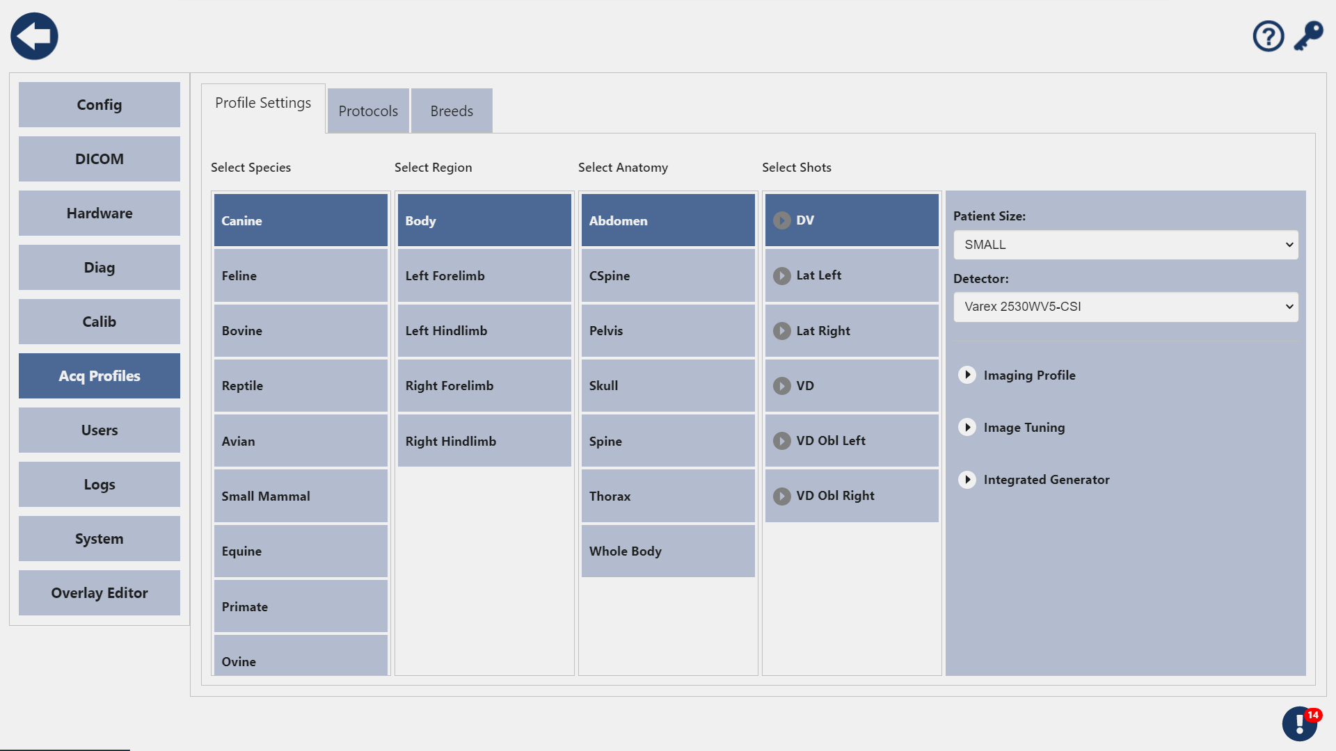 Profile Settings