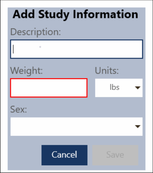 Add Study Form