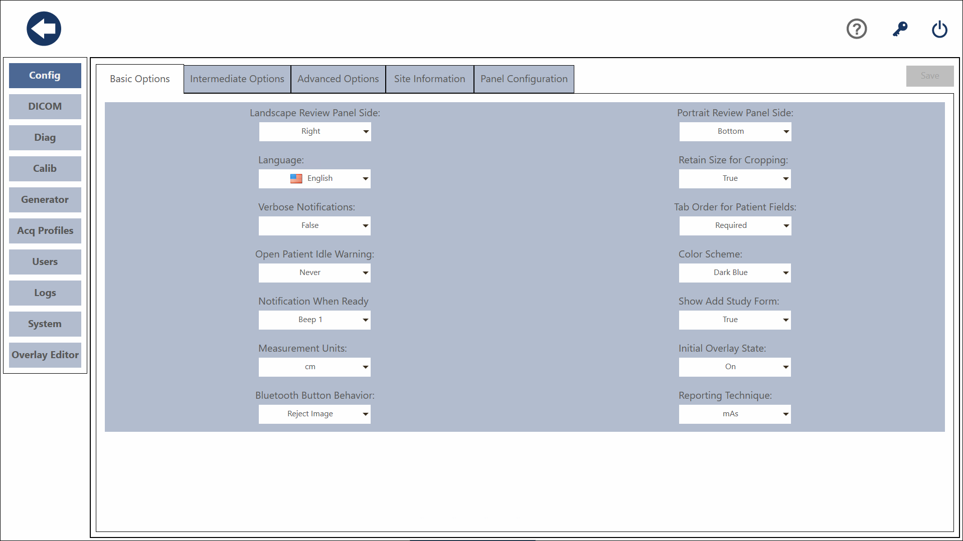 Settings Screen
