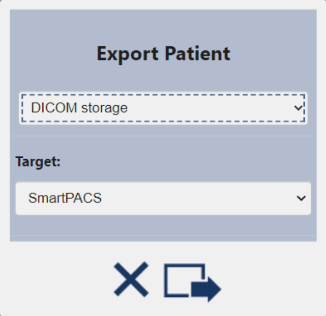 Study Network Export Dialog