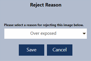 Reject Reason Input
