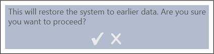 Restore Confirmation