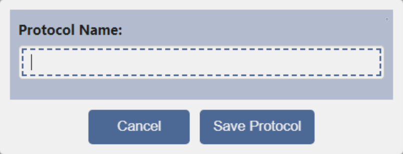 Create Protocol Dialog
