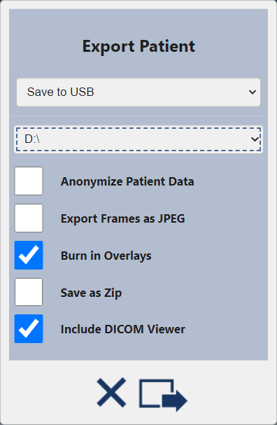 Export to USB