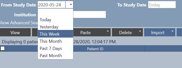 Date Drop Down