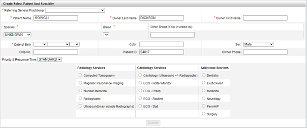 Radiology Services Excluding RapidRead