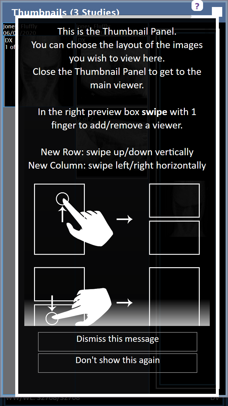 Thumbnail Panel Tool Info