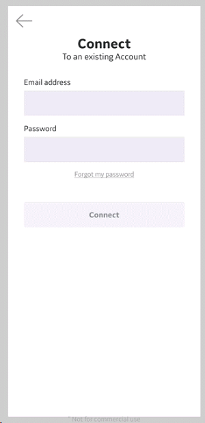 Connect to existing account