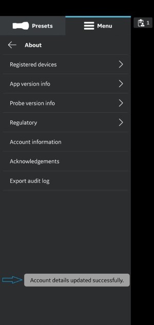  Account details Updated