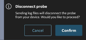  Send log warning - iOS