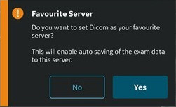 Select DICOM Image server as favorite