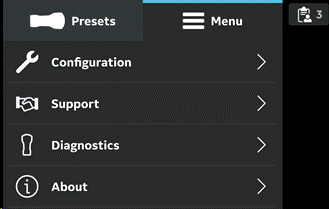 Menu Options