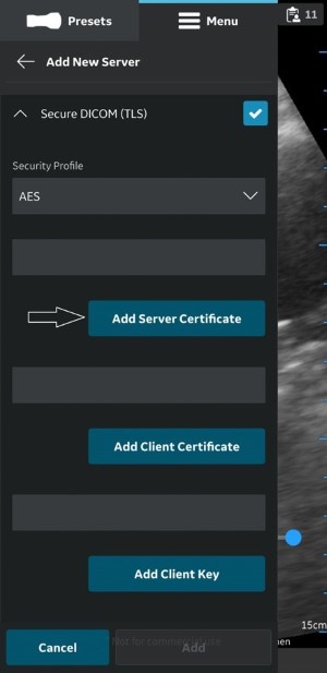 Add Server Certificate