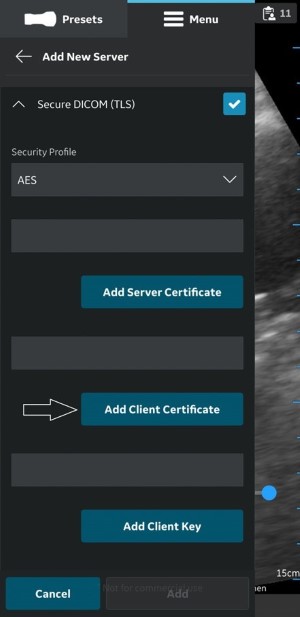 Upload Client Certificate