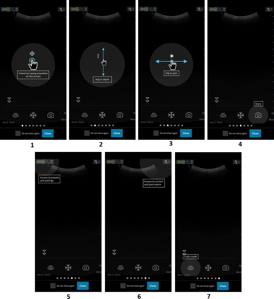 App walkthrough functionality