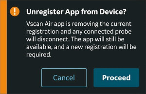Unregister App Warning
