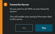 Worklist server as Favorite